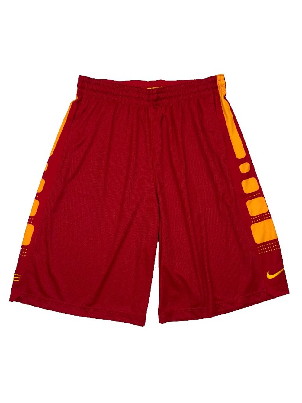 Nike NWT NEW Elite Dri Fit Basketball Shorts crimson red gold Mens XXL 2XL 2X